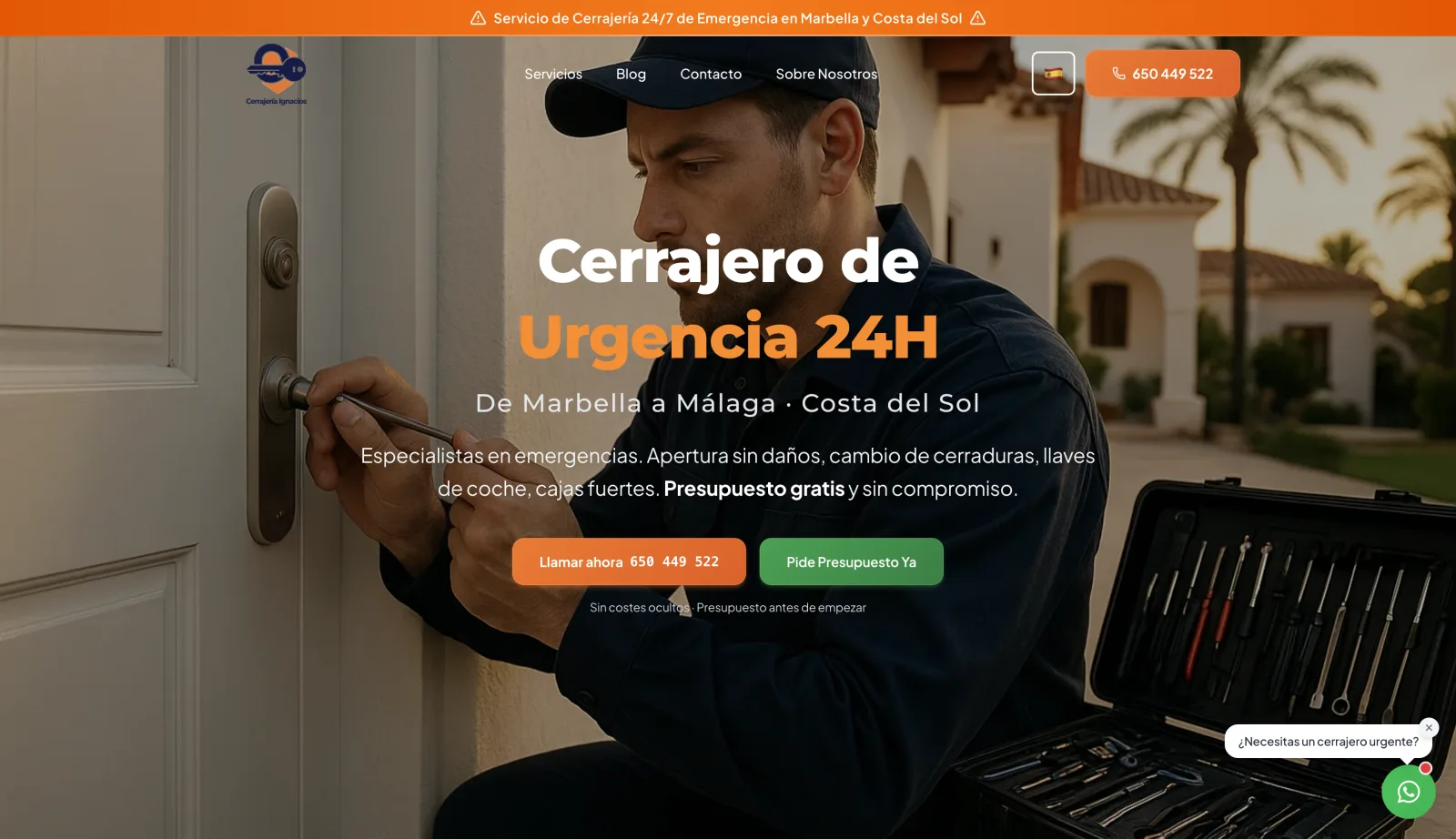 Captura de Cerrajería Marbella